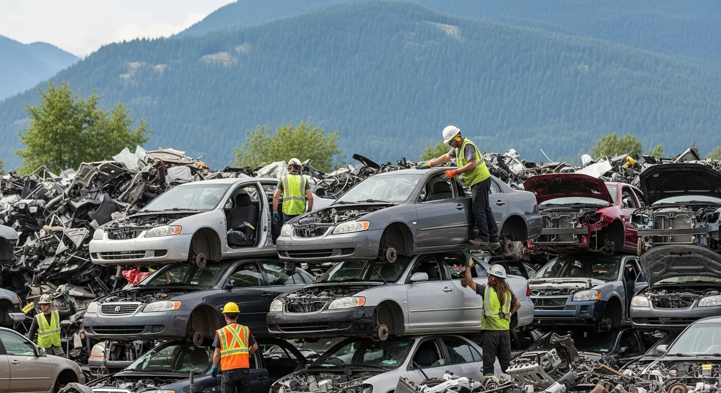 Environmentally responsible vehicle recycling after scrap car removal in Mission BC