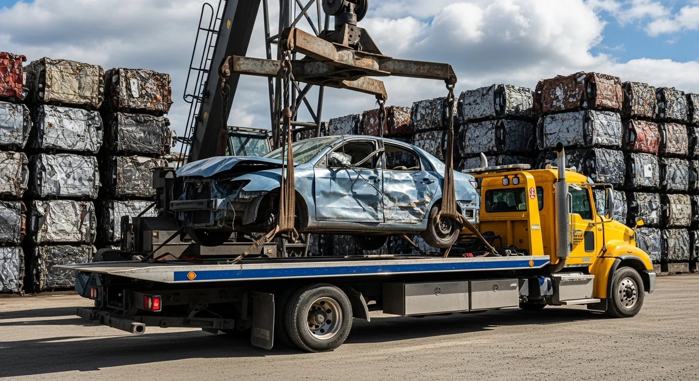 Scrap vehicle pickup and recycling service for unwanted cars in Burnaby