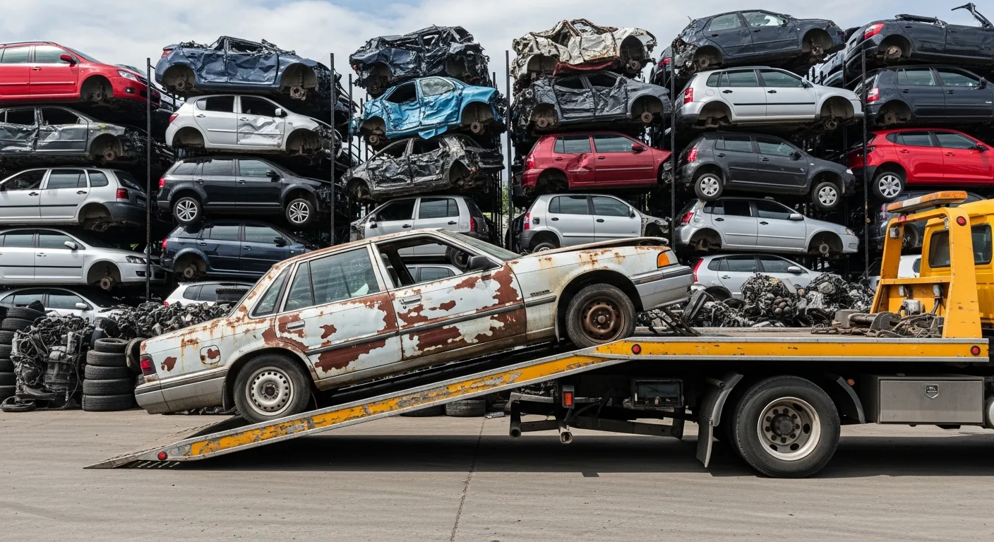 Scrap vehicle pickup and recycling service for unwanted cars in New Westminster