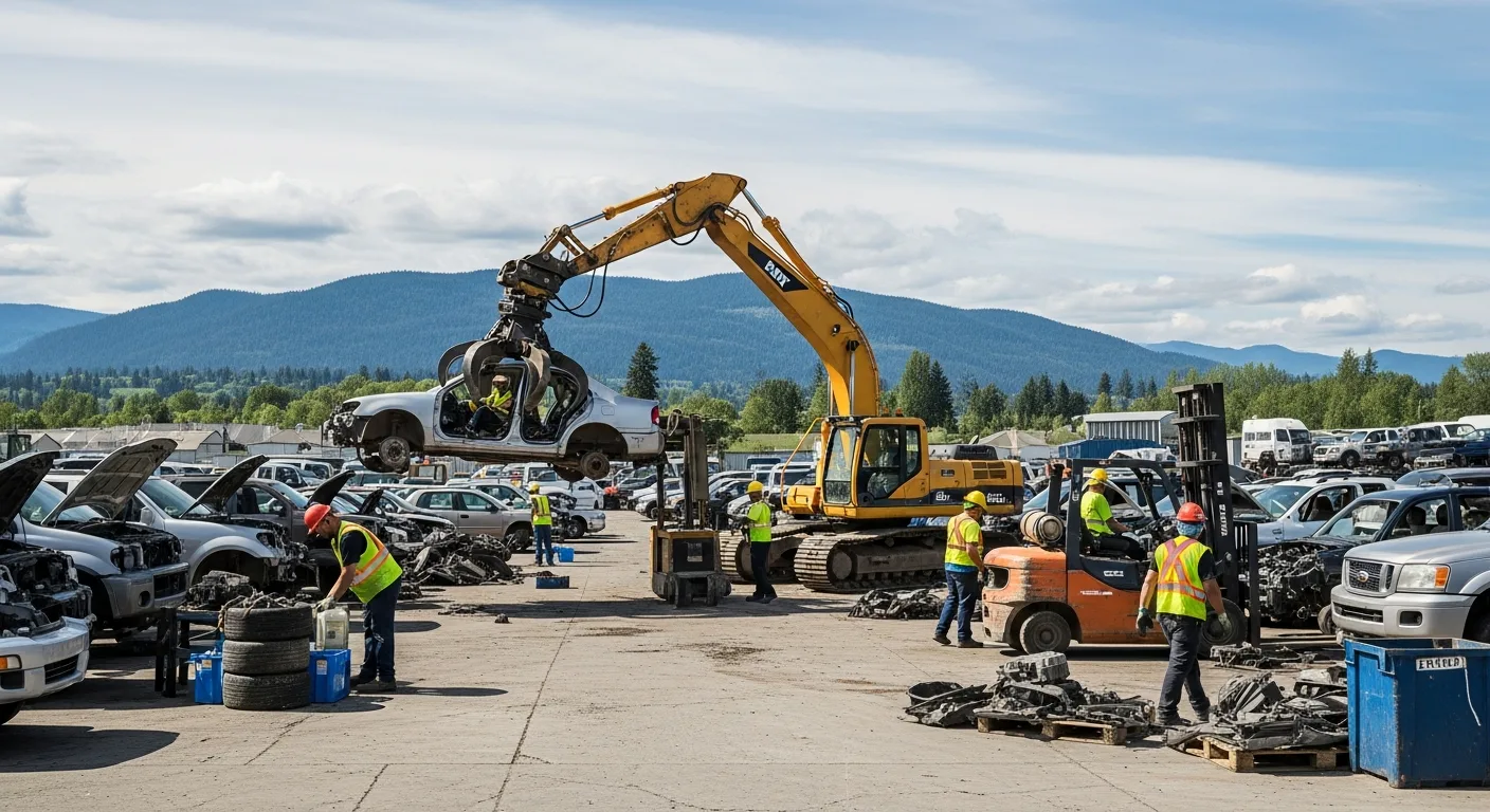 Environmentally responsible vehicle recycling after scrap car removal in Langley BC