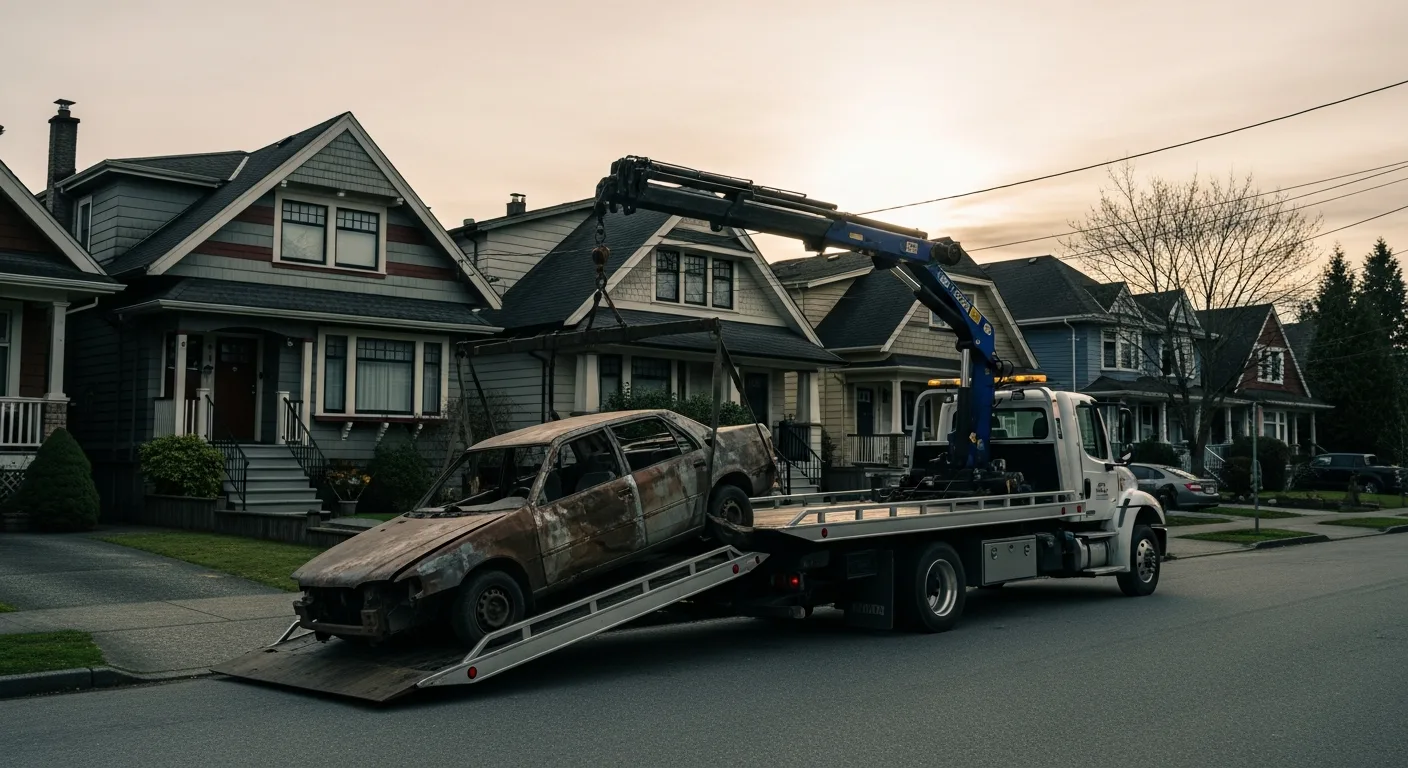 Scrap car removal in East Vancouver